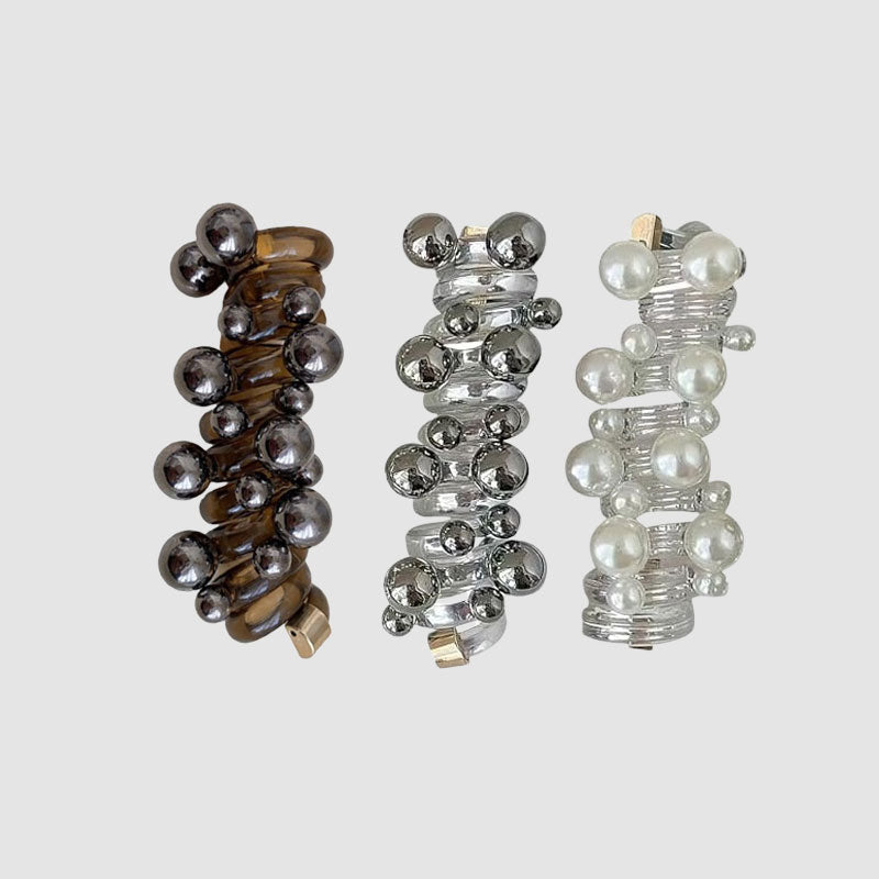 Perlen-Haargummi in Spiralform