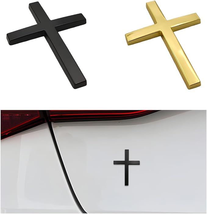 Kaufen Sie eins, bekommen Sie eins gratis!✝️ Metall-Aufkleber mit Jesus-Christus-Kreuz