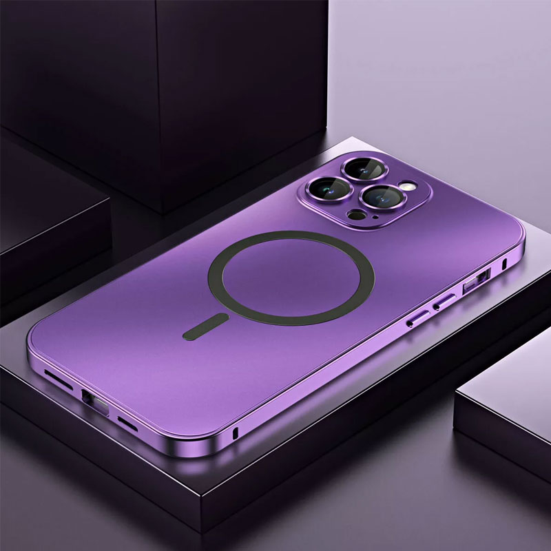Einfache magnetische Handyhülle aus Metall für das iPhone