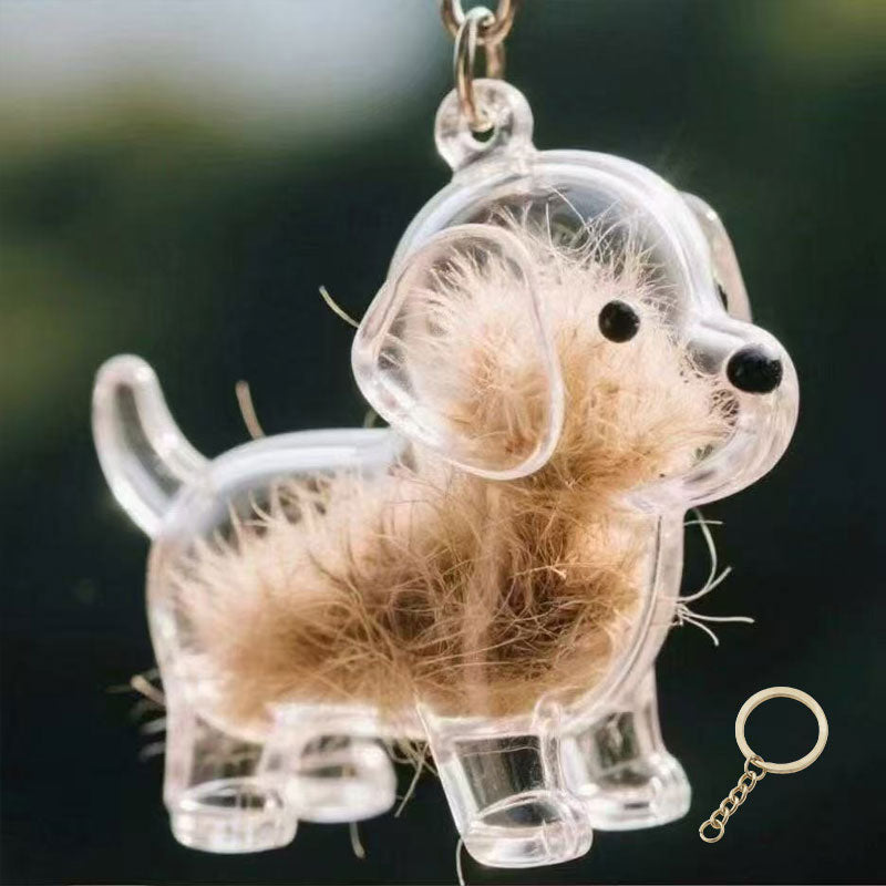 🐶Schlüsselanhänger mit Tierhaar-Souvenir – Bewahren Sie die Wärme Ihres Begleiters💖✨