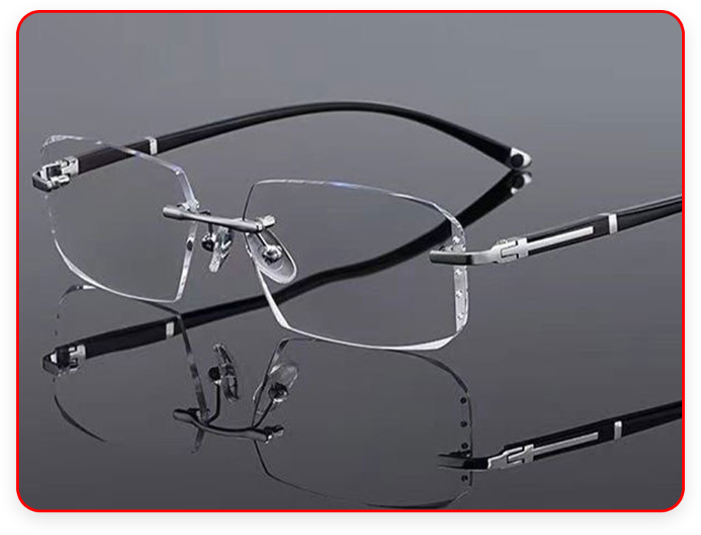 Neue Lesebrille Mit Hohem Härtegrad Und Anti-Blaulicht-Saphirglas Für Den Doppelten Gebrauch