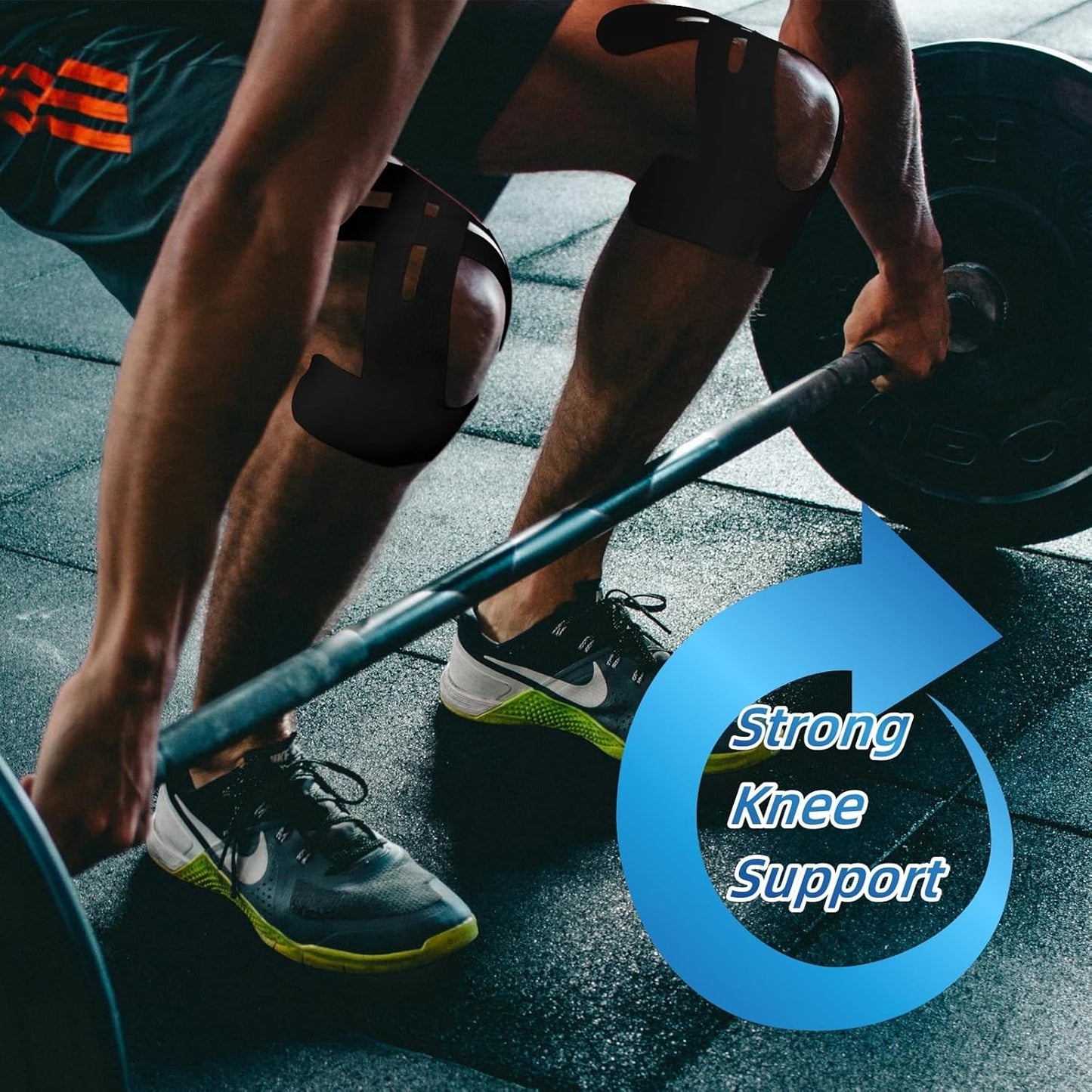 10 Stück vorgeschnittenes Kinesiologie-Tape für Knie