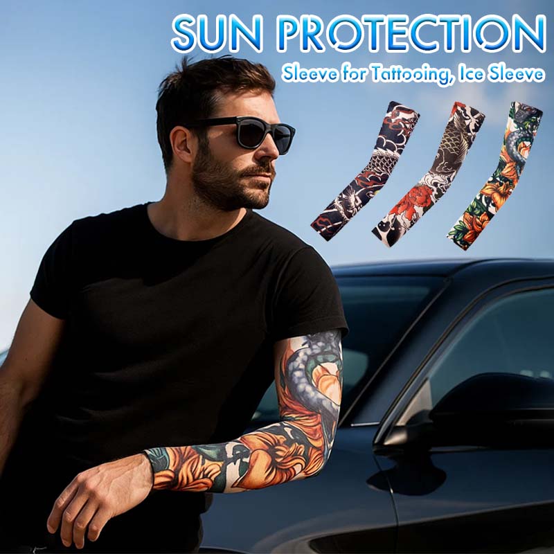 🧊🔥 Tattoo-Sonnenschutzärmel, Eisärmel