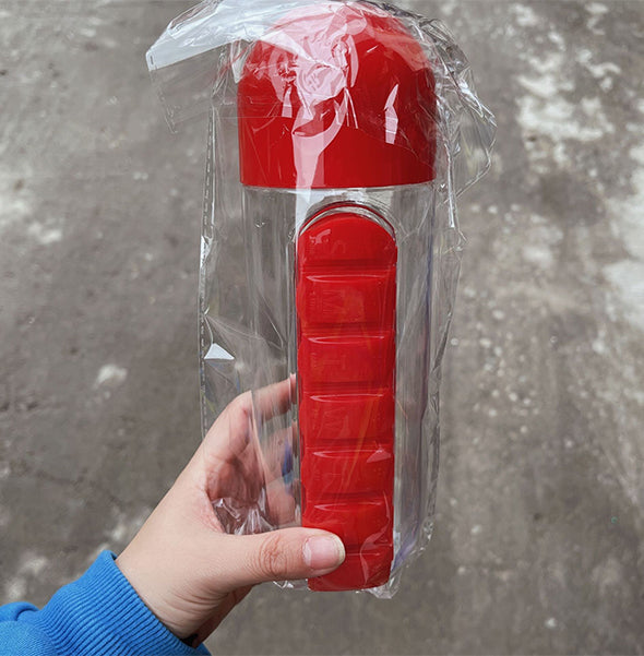 Pillenorganisator-Wasserflasche