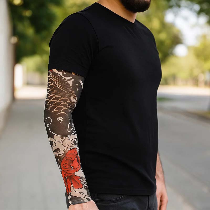 🧊🔥 Tattoo-Sonnenschutzärmel, Eisärmel