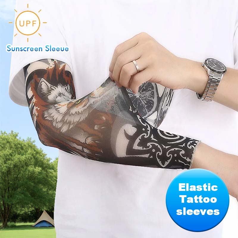 🧊🔥 Tattoo-Sonnenschutzärmel, Eisärmel