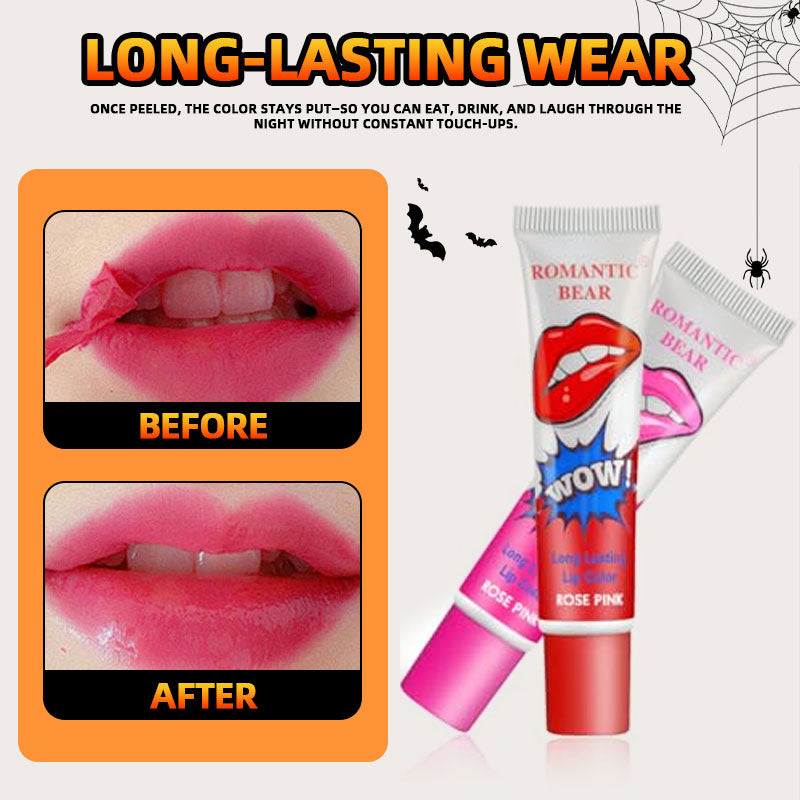 Abziehbarer Lipgloss und Lippenstift