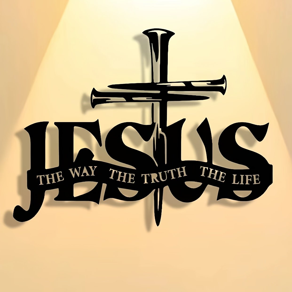 (🎁Letzter Tag 49% AUS)🔥Jesus & Kreuz Design Wandkunst
