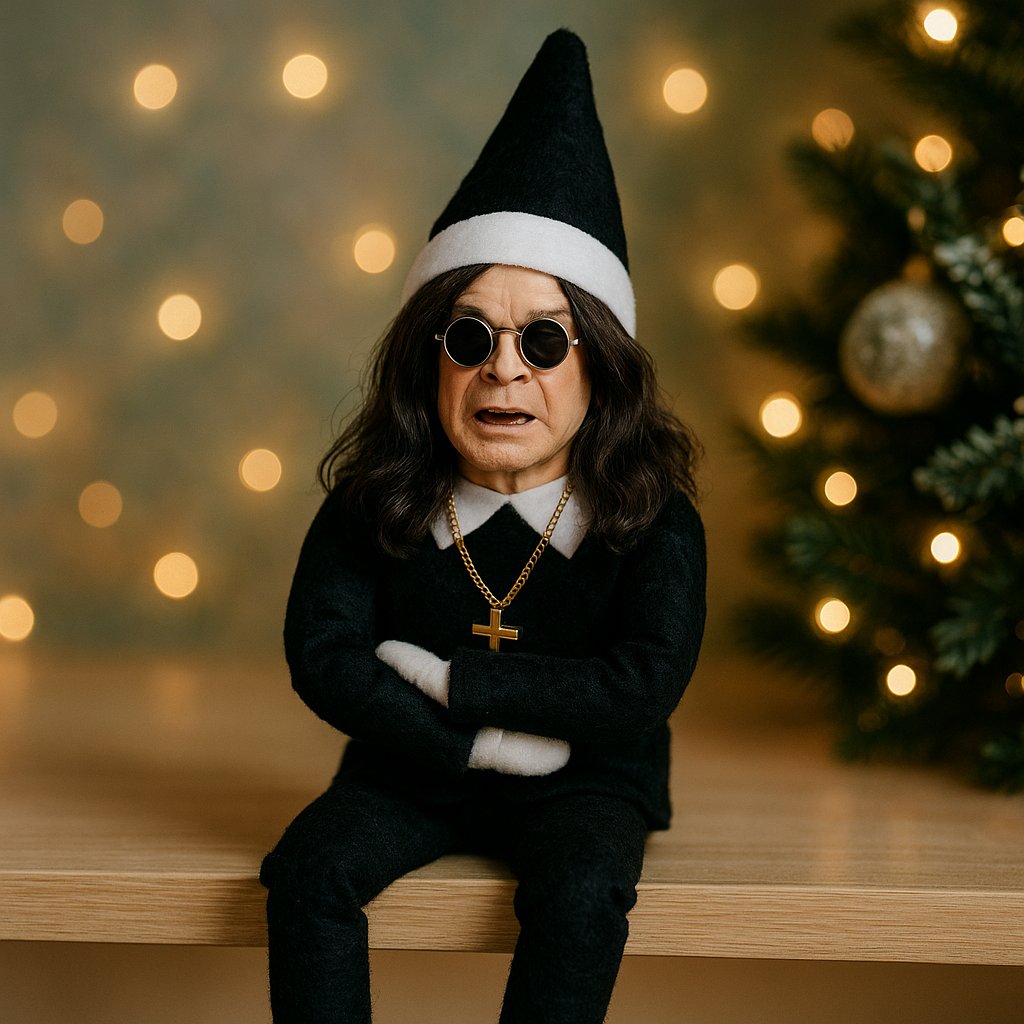 Ozzy Weihnachtselfe-Puppe