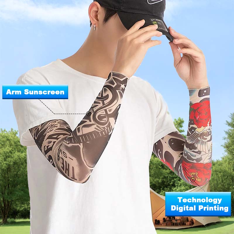 🧊🔥 Tattoo-Sonnenschutzärmel, Eisärmel
