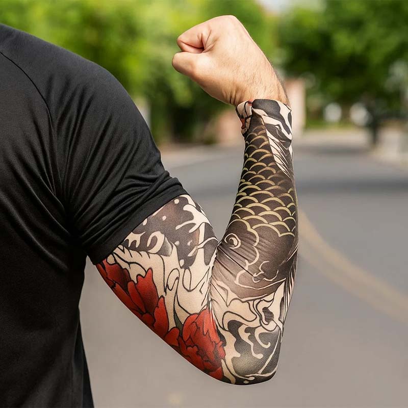 🧊🔥 Tattoo-Sonnenschutzärmel, Eisärmel