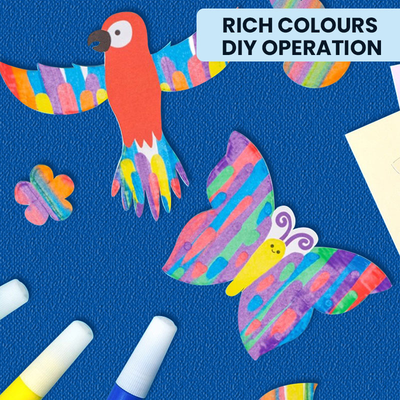 🎨 Regenbogenfarbenes Rubbelpapier-Set ✨