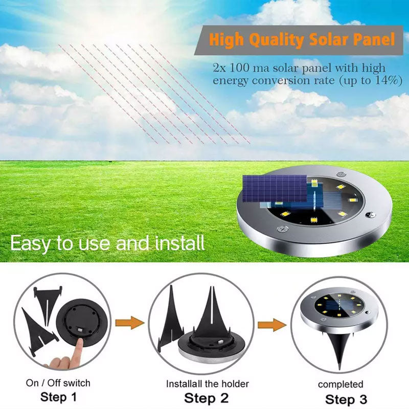 LED-Solar-Bodenlichter