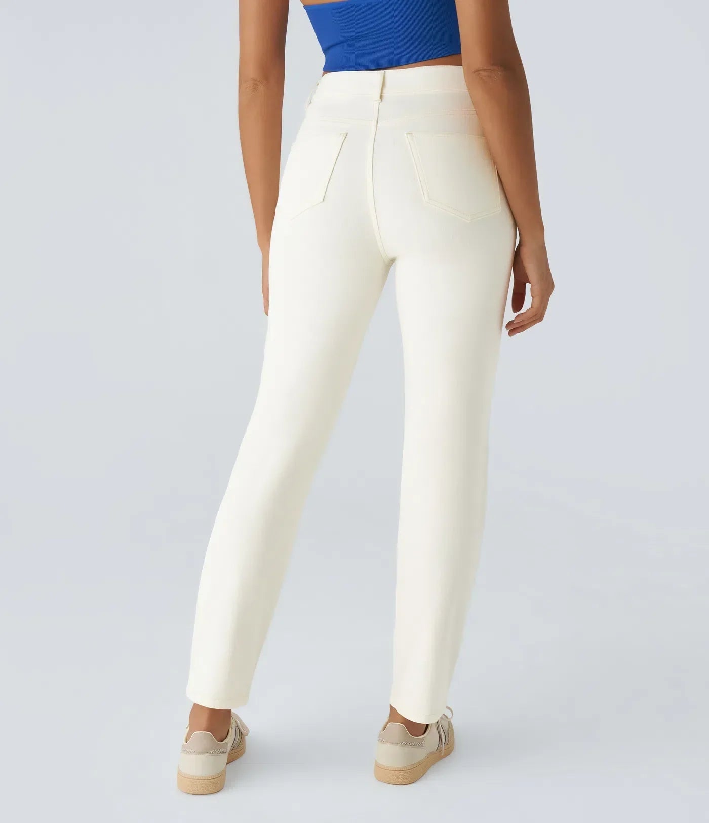 Elastische & bequeme Hose mit hoher Taille
