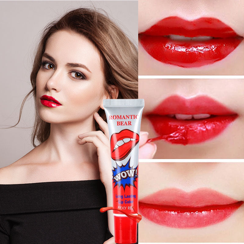 Abziehbarer Lipgloss und Lippenstift