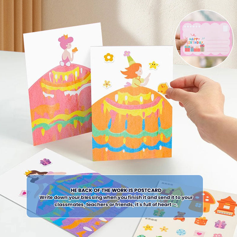 🎨 Regenbogenfarbenes Rubbelpapier-Set ✨