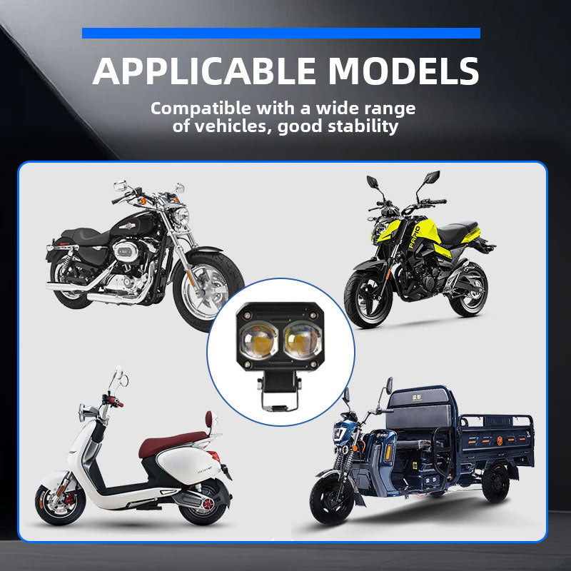LED-Motorrad-Druckguss-Doppel-Perlenscheinwerfer