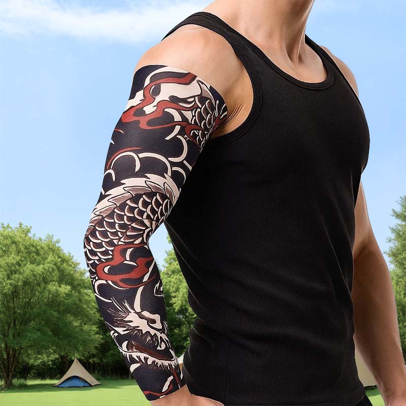 🧊🔥 Tattoo-Sonnenschutzärmel, Eisärmel