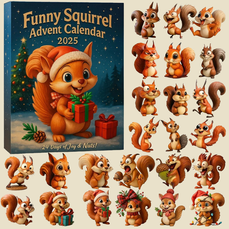 🐿️🎁 Lustiger Eichhörnchen-Adventskalender 2025