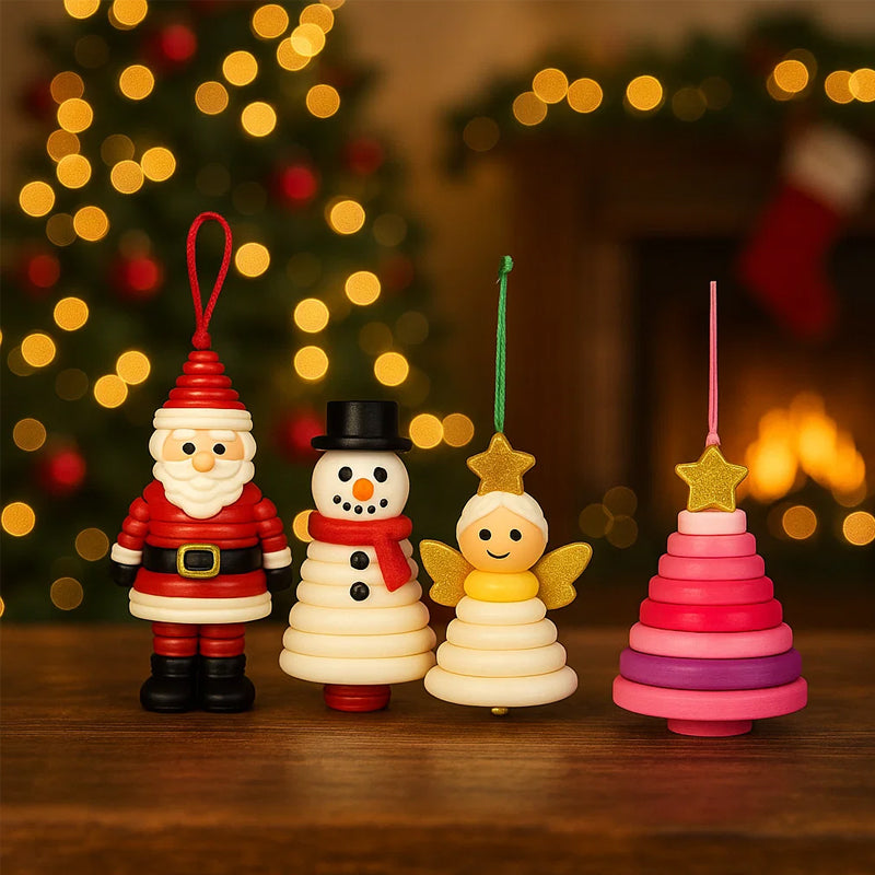 ☃️ DIY-Bastelset für Schneemann-Ornamente