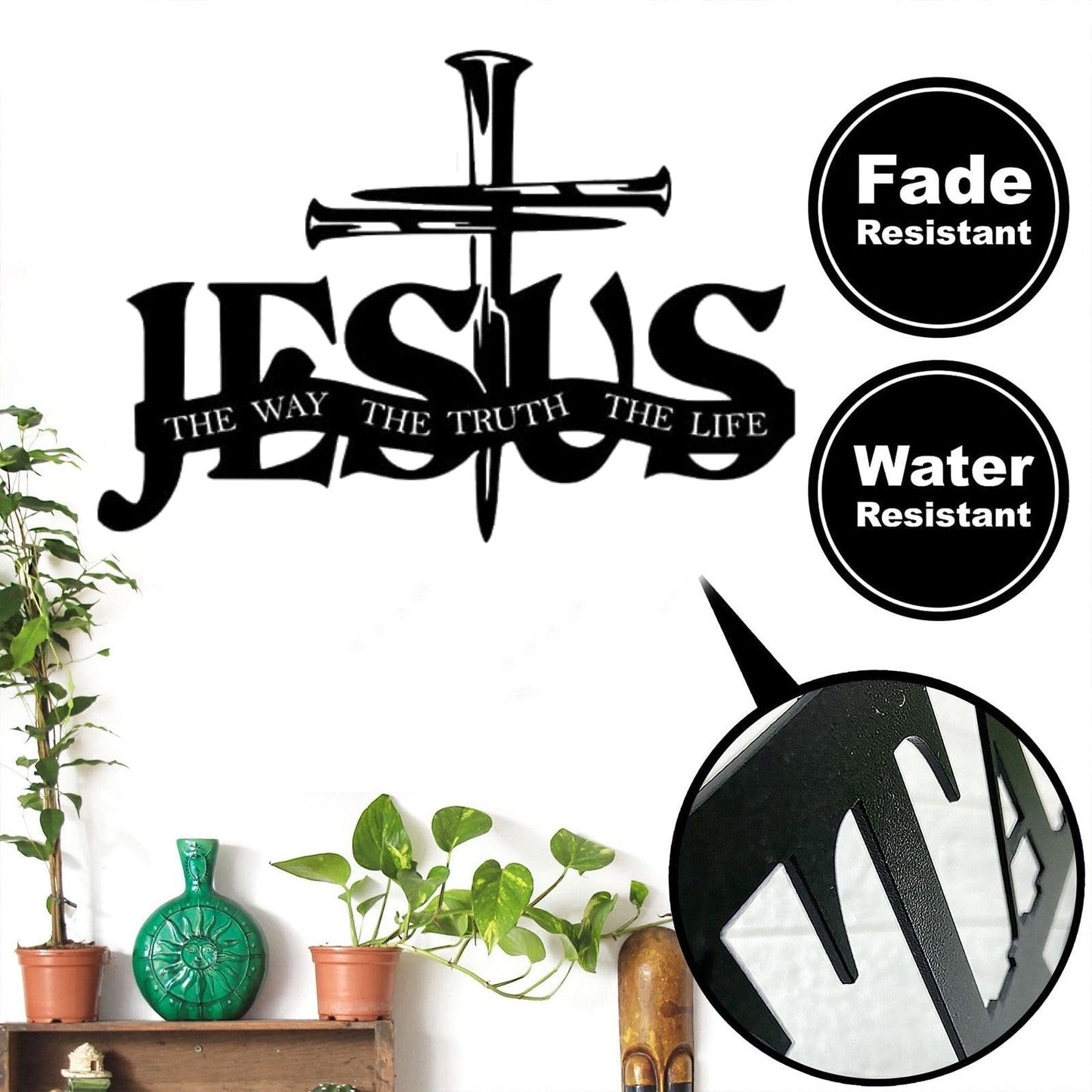 (🎁Letzter Tag 49% AUS)🔥Jesus & Kreuz Design Wandkunst