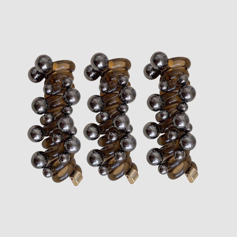 Perlen-Haargummi in Spiralform