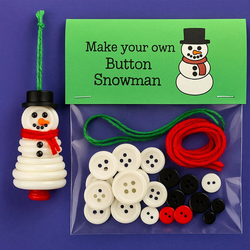 ☃️ DIY-Bastelset für Schneemann-Ornamente