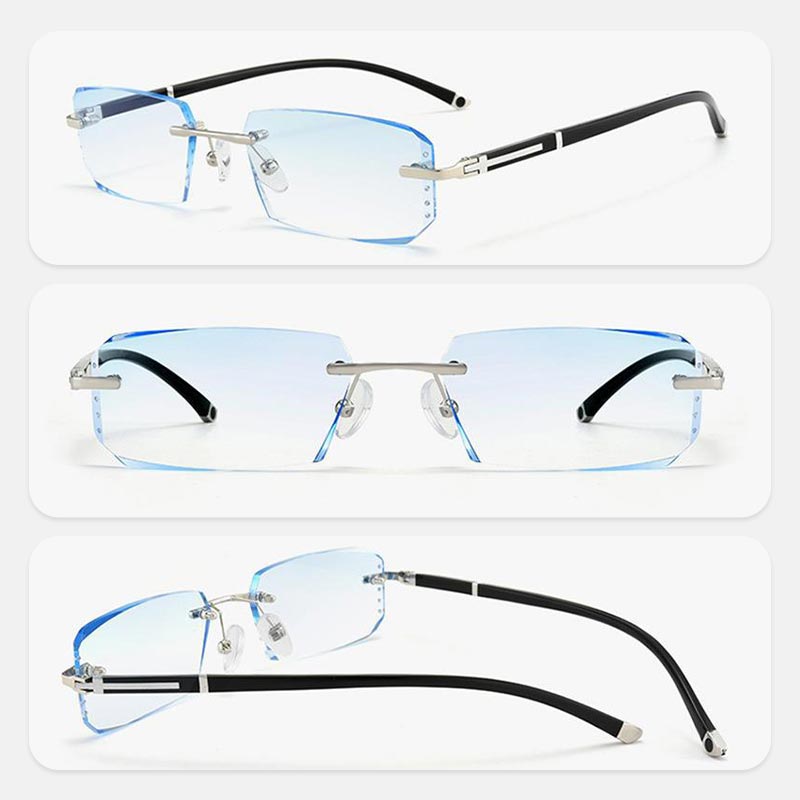 Neue Lesebrille Mit Hohem Härtegrad Und Anti-Blaulicht-Saphirglas Für Den Doppelten Gebrauch