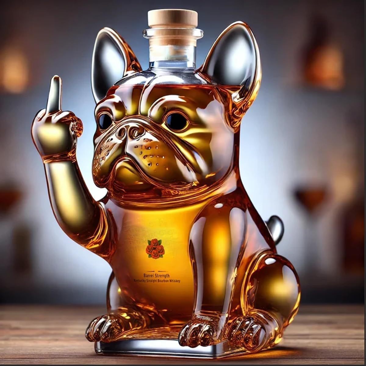 🥃Kreativ geformte Whiskyflasche