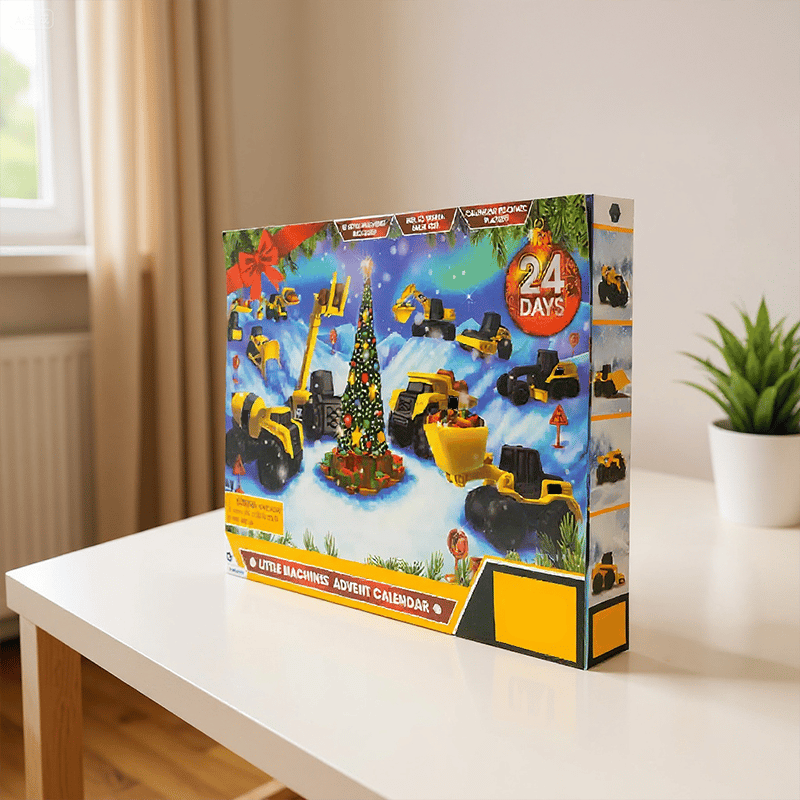 🔥LETZTER TAG 49 % RABATT🔥24-Tage-Adventskalender mit Bauwagen
