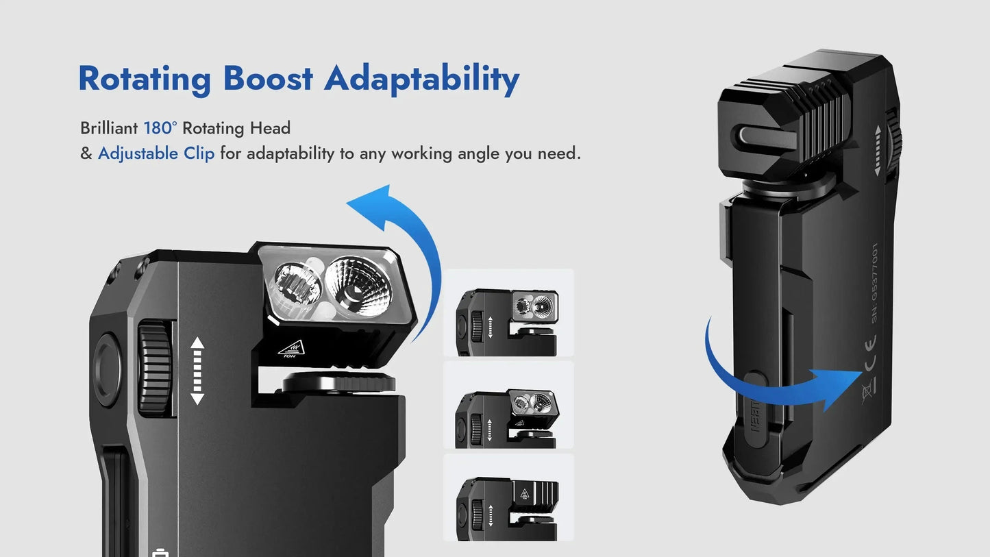 🔥 LED-Licht im Taschenformat - 400LM Helligkeit, USB-C, magnetischer Clip, ideal für die Tasche, Reparaturen, Rucksacktouren