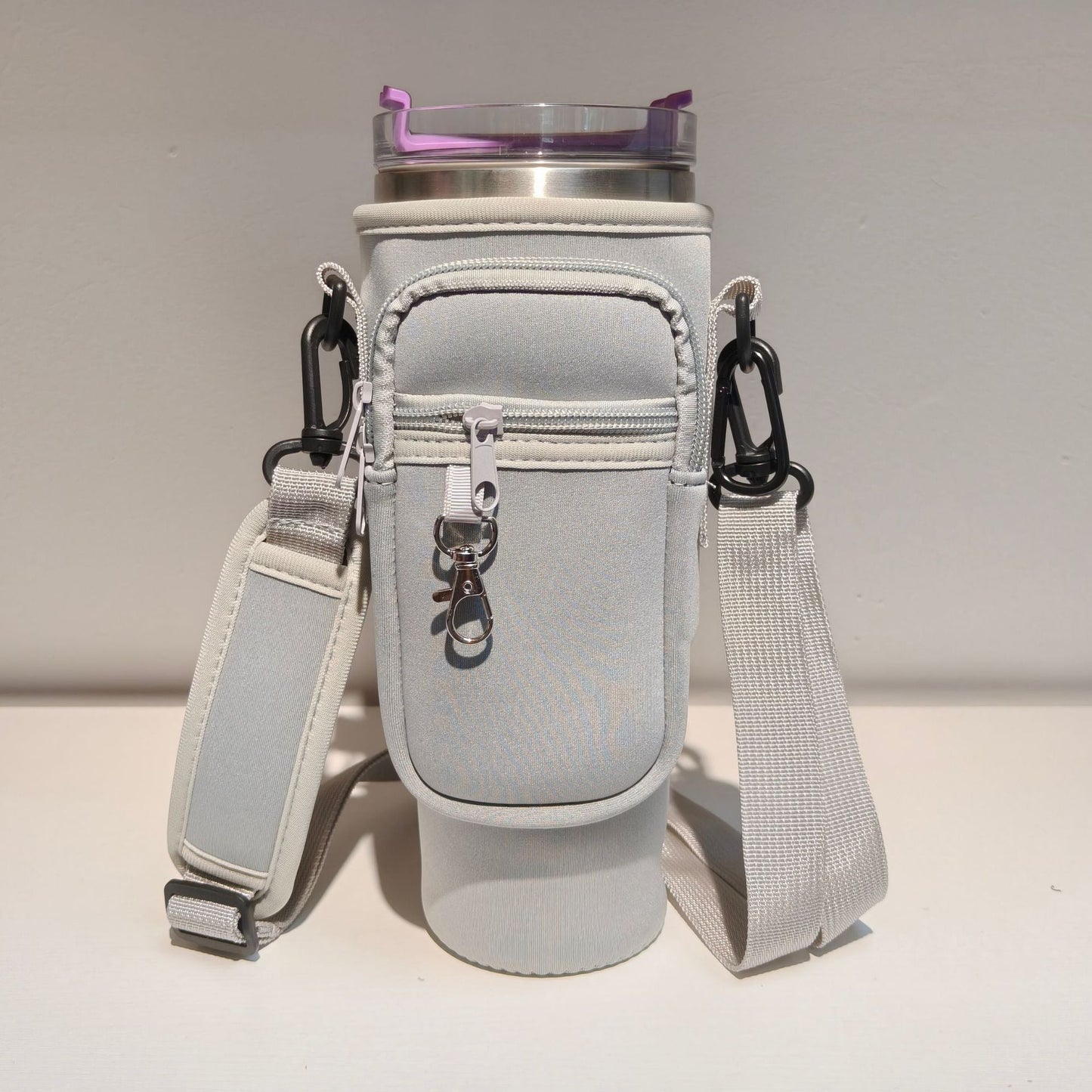Verstellbare Umhängetasche mit Thermosbecherhalter für 40 oz