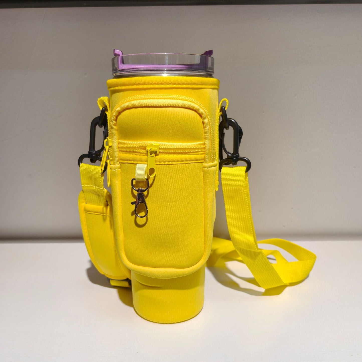 Verstellbare Umhängetasche mit Thermosbecherhalter für 40 oz