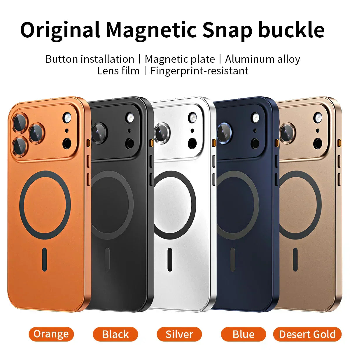 ✨17-13🔥Magnetische Aluminium-Rahmenhülle für iPhone