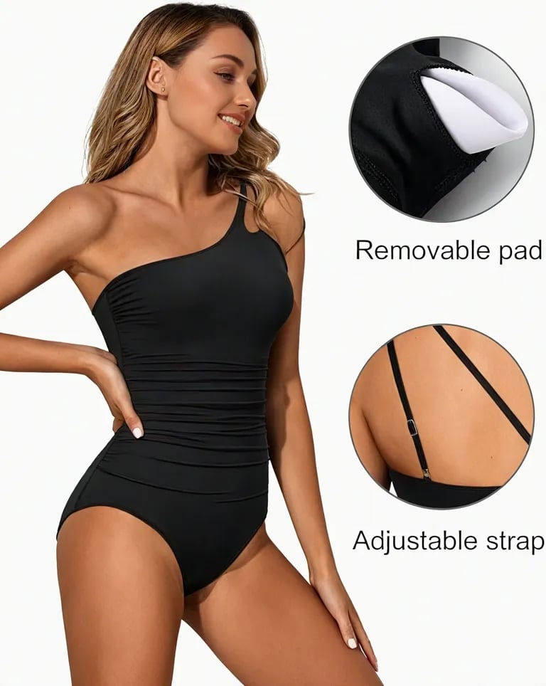 🔥Heißer Verkauf €16,99!!💥👙Ein-Schulter-Badeanzug für Damen