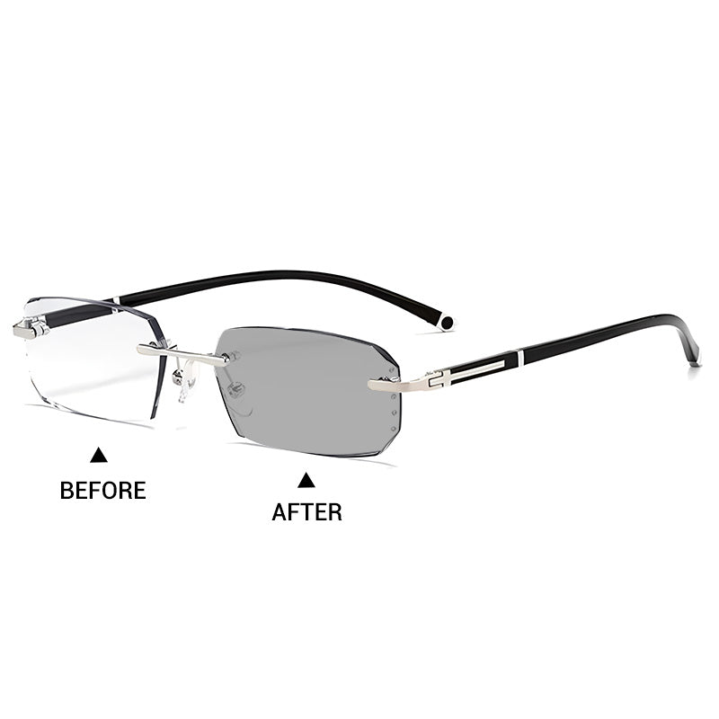 Neue Lesebrille Mit Hohem Härtegrad Und Anti-Blaulicht-Saphirglas Für Den Doppelten Gebrauch