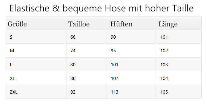 Elastische & bequeme Hose mit hoher Taille