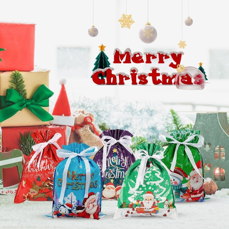 Wichtel-Geschenktüten mit Kordelzug