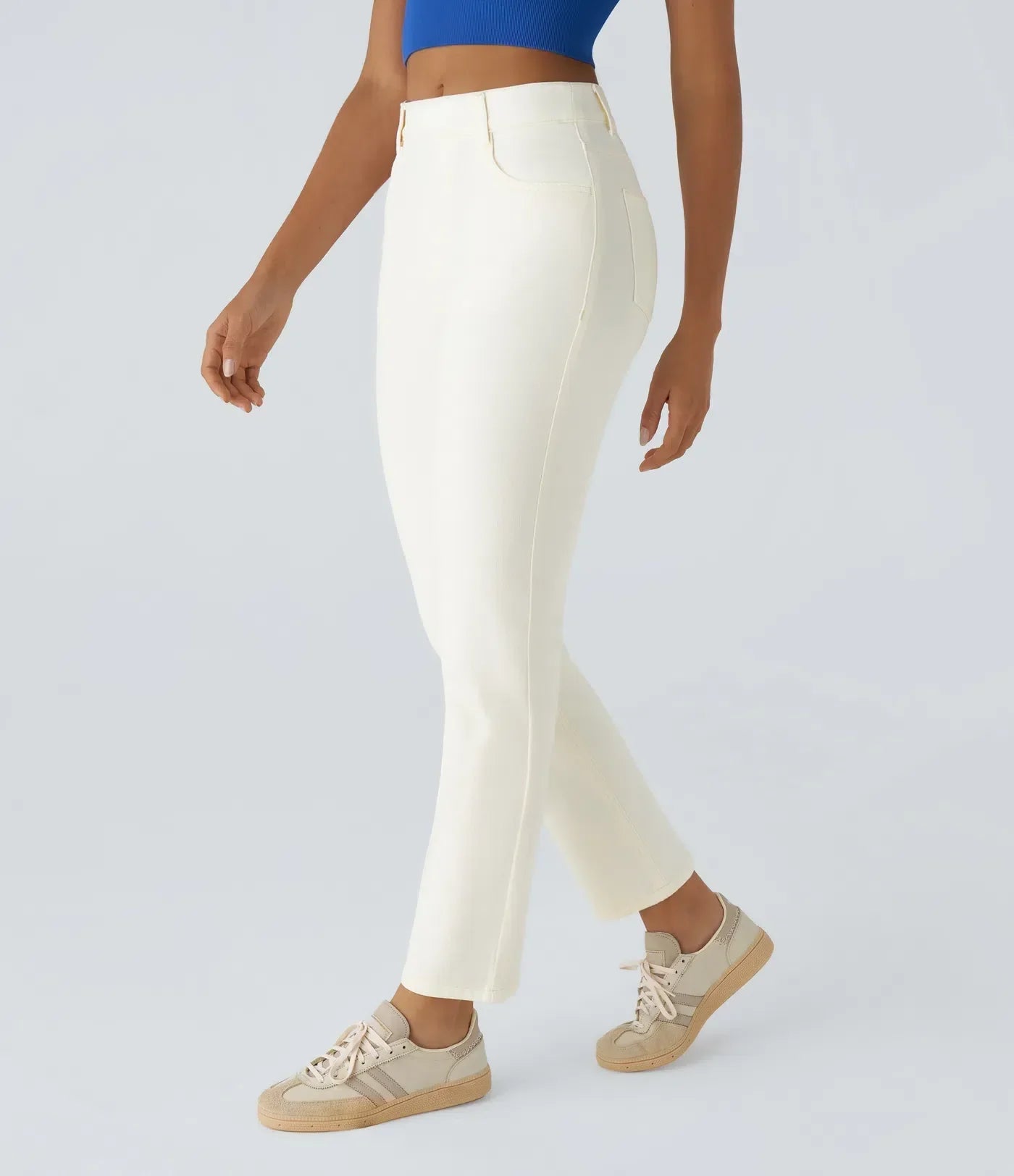 Elastische & bequeme Hose mit hoher Taille