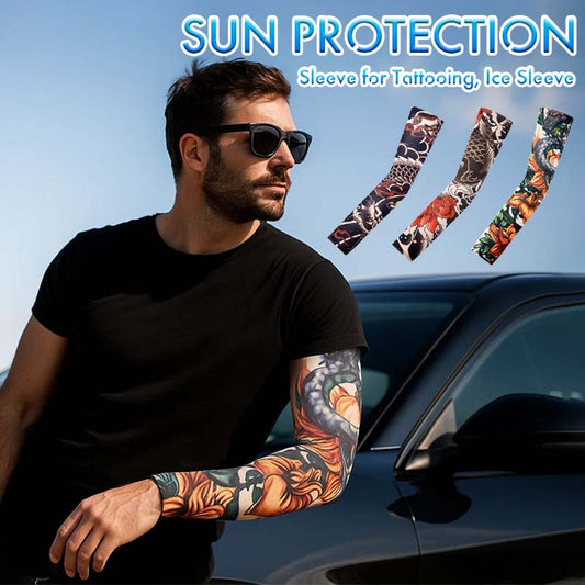 🧊🔥 Tattoo-Sonnenschutzärmel, Eisärmel
