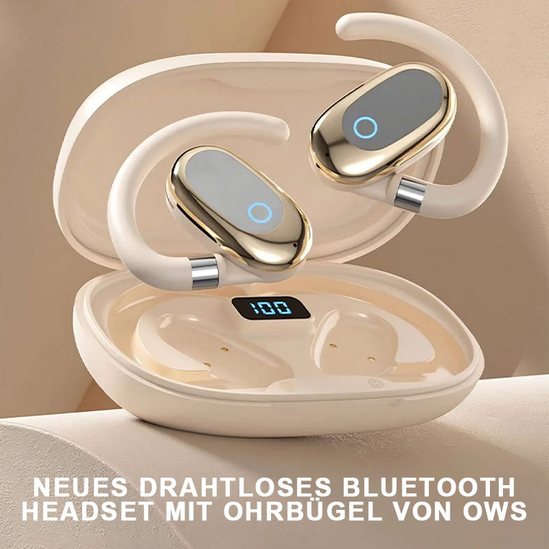 Neues Kabelloses Bluetooth-Headset Mit Ohrbügel Von Ows
