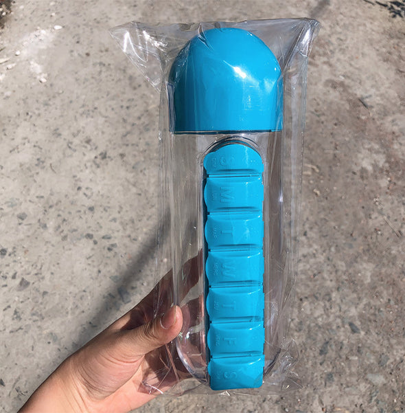Pillenorganisator-Wasserflasche