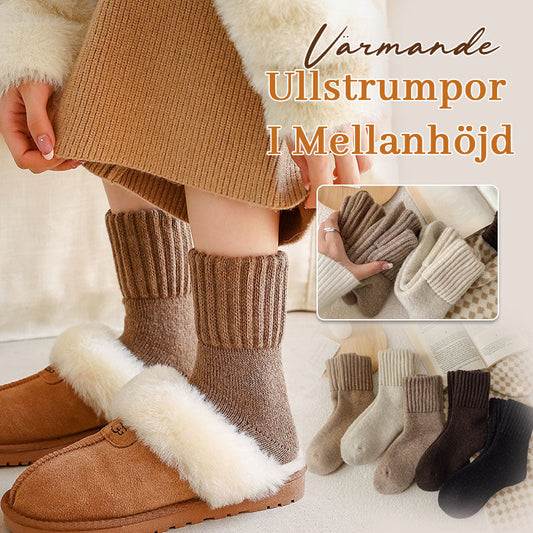 🧦 Wärmende Wollsocken in mittlerer Höhe
