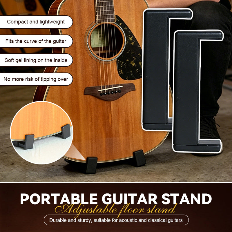 Portable Guitar Stand — Sturdy, Adjustable Floor Stand for Acoustic & Classical Guitars