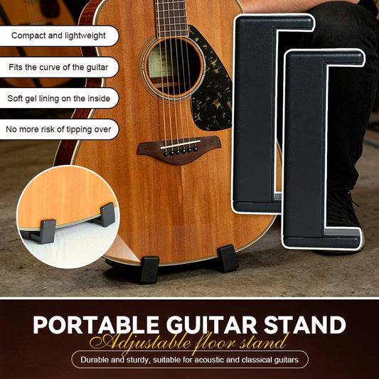 Portable Guitar Stand — Sturdy, Adjustable Floor Stand for Acoustic & Classical Guitars