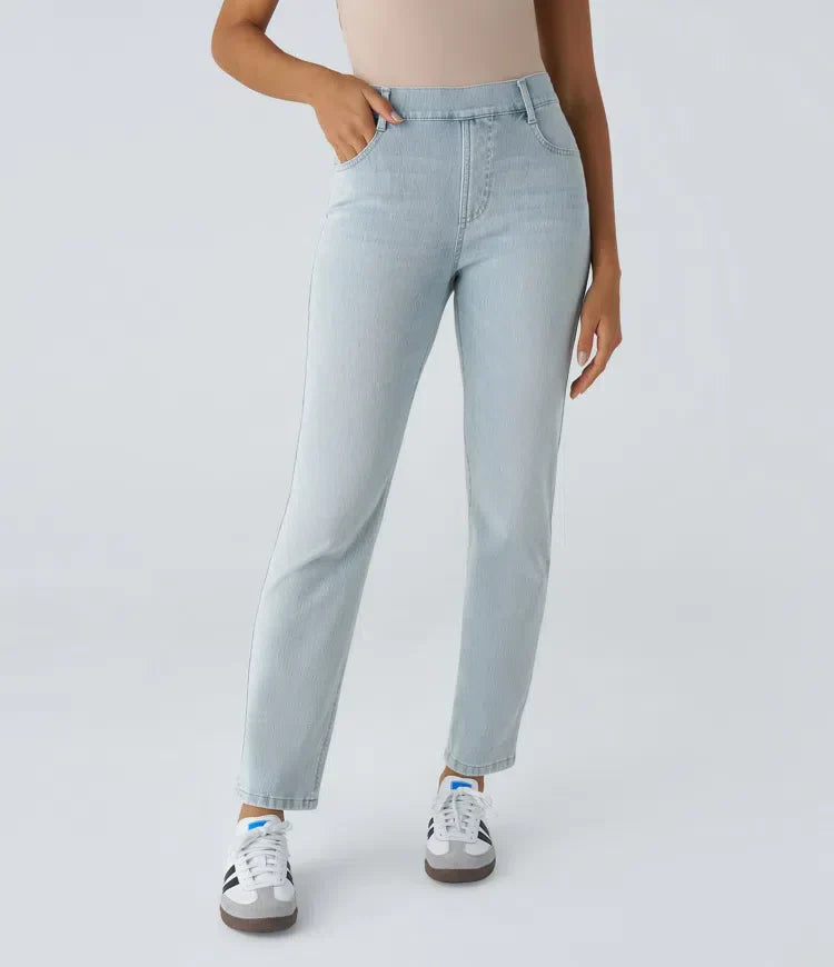Elastische & bequeme Hose mit hoher Taille