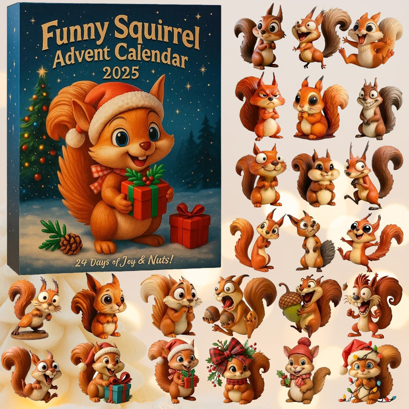 🐿️🎁 Lustiger Eichhörnchen-Adventskalender 2025