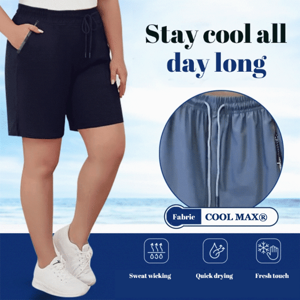 ⌛Sonderangebot der Woche🧊Hält dich die ganze Zeit kühl sommaren❄️🩳Schnelltrocknende Stretch-Shorts aus Eis-Seide