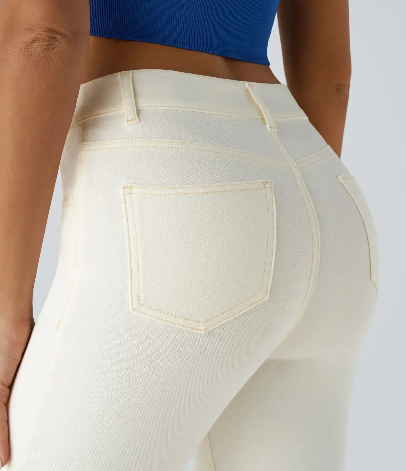 Elastische & bequeme Hose mit hoher Taille