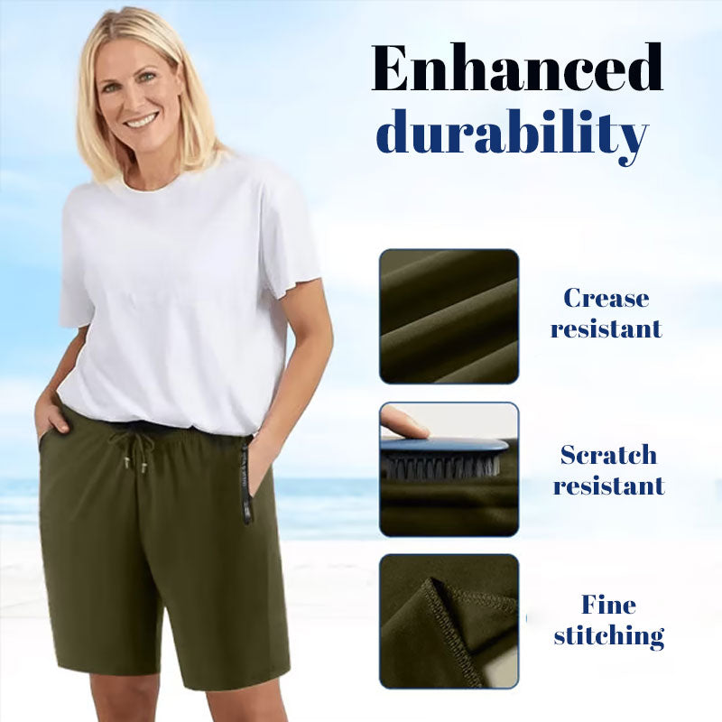 ⌛Sonderangebot der Woche🧊Hält dich die ganze Zeit kühl sommaren❄️🩳Schnelltrocknende Stretch-Shorts aus Eis-Seide